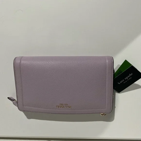 Kate Spade Lavender Clutch NWT - Picture 4 of 6